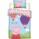 Peppa malac Hot-air Balloon gyerek ágyneműhuzat 100×135cm, 40×60 cm