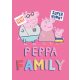 Peppa malac Family Pink polár takaró 100x140cm