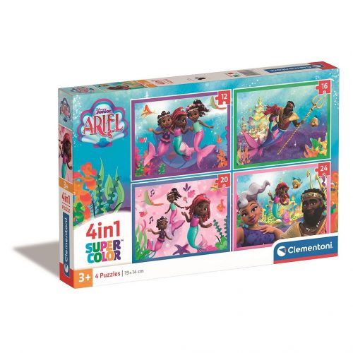 Disney Hercegnők Junior Ariel 4 az 1-ben puzzle Clementoni