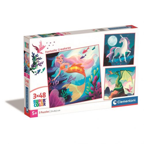 Fantasztikus lények Magic 3x48 db-os puzzle Clementoni