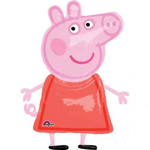 Peppa malac AirWalker, sétáló fólia lufi 121 cm