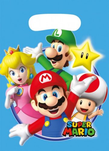 Super Mario Mushroom World ajándéktasak 8 db-os