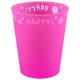 Fuchsia Fluorescent, Fukszia micro prémium műanyag pohár 250 ml