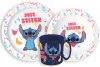 Disney Lilo és Stitch Palms étkészlet, micro műanyag szett bögrével 265 ml