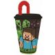 Minecraft Steve's Journey Szívószálas pohár, műanyag 430 ml